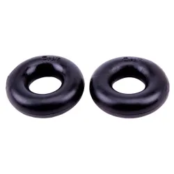 Get Lock Lot de 2 cockrings souples Donut Noir